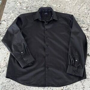 Ben Sherman Men’s Slim Fit Dress Shirt - Black